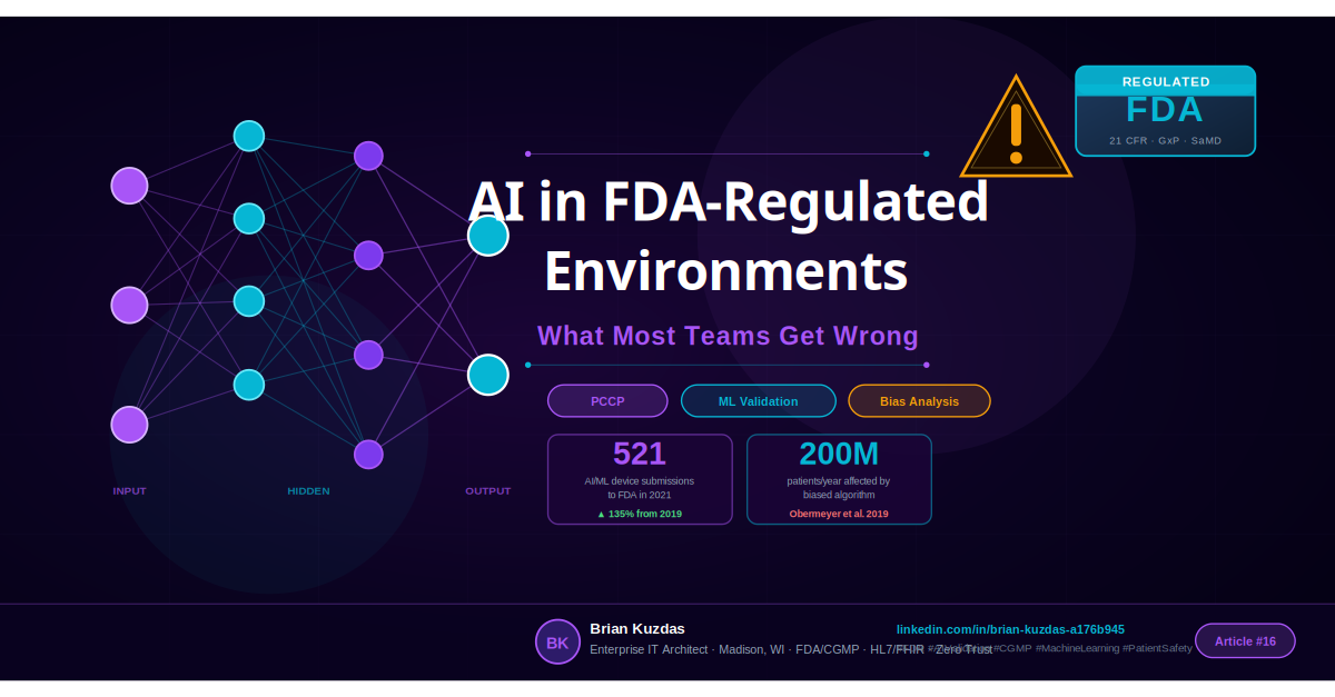 Deploying AI in FDA-Regulated Environments: What Most Teams Get Wrong